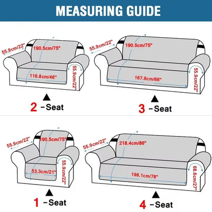 1 2 3 4 Seater Water Proof Sofa Cover Sofa Mat Kids Sofa Mat Pet Dog Couch Slipcovers for Living Room Furniture Protector Covers